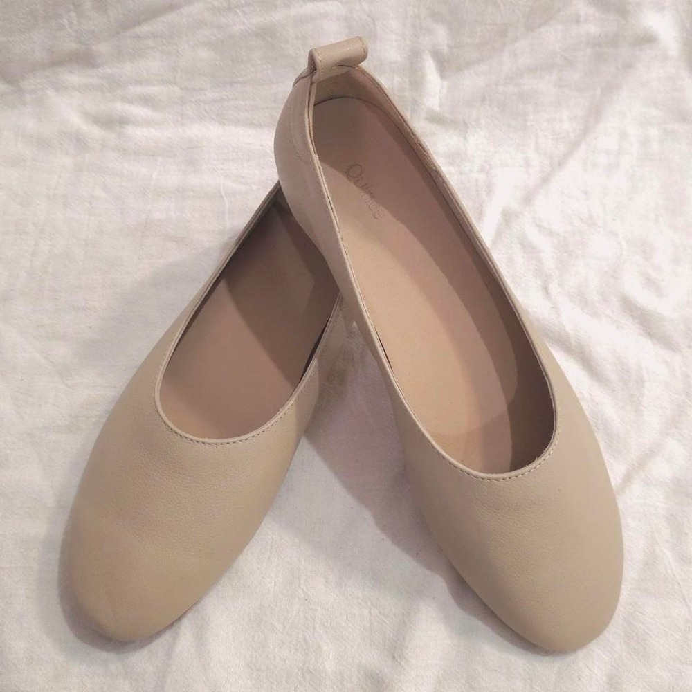 Quince Italian Leather Glove Ballet Flat - Size US 7.5